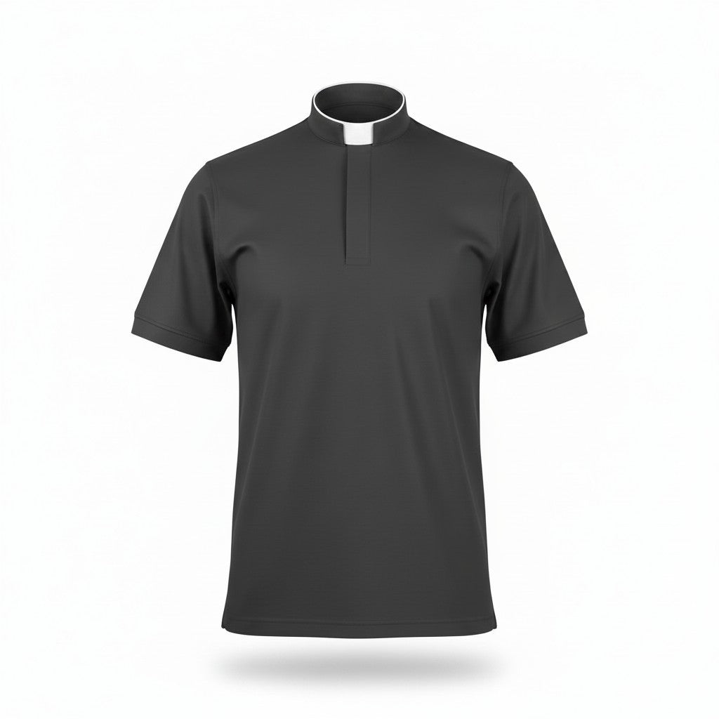 Priester-Poloshirt – Premium Qualität (Dunkelgrau)
