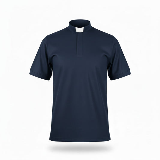 Priester-Poloshirt – Premium Qualität (Dunkelblau)