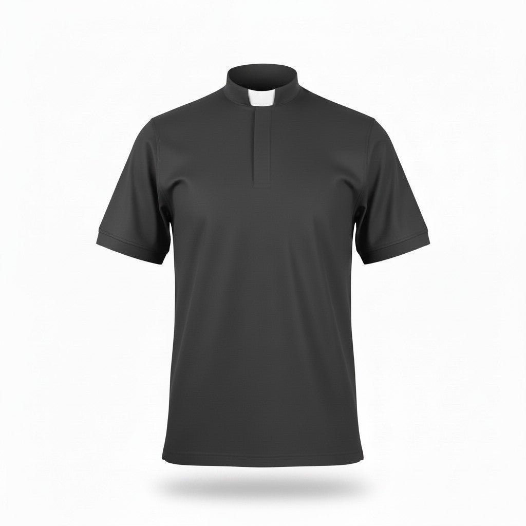 Priester-Poloshirt – Premium Qualität (Dunkelgrau)