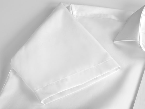 Priesterhemd Modell „Sisto“ – Weiss (Kurzarm)