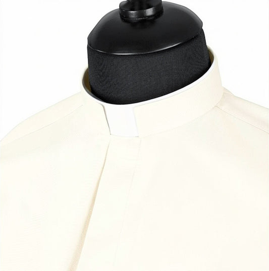 Priesterhemd Modell „Roma“ – Offwhite (Langarm)