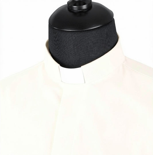 Priesterhemd Modell „Sisto“ – Offwhite (Langarm)